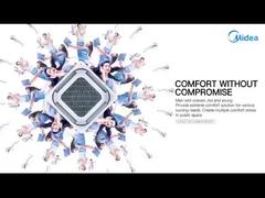 Cassete de teto com fluxo de ar 360° AC | Sistema de resfriamento multidirecional “Conforto sem compromisso” para
